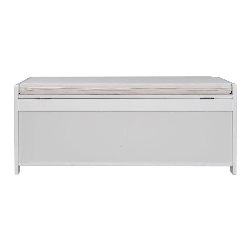Banc de rangement à chaussures rembourré à trois portes