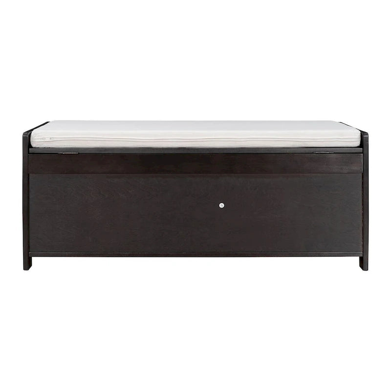 Banc de rangement à chaussures rembourré à trois portes