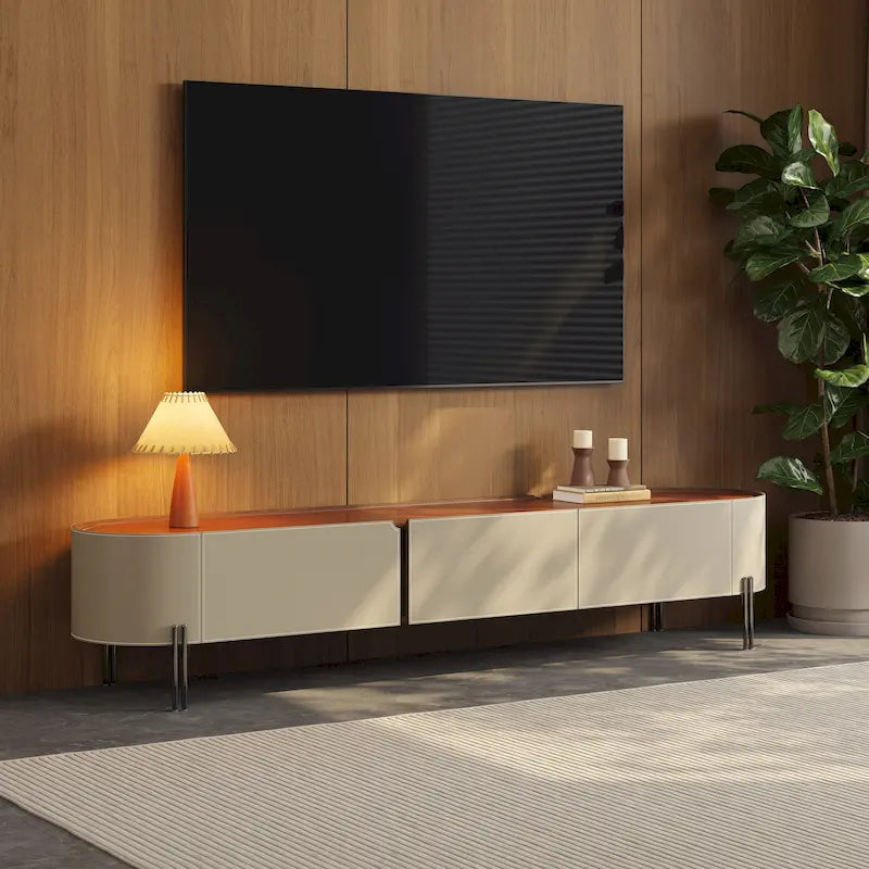 Meuble TV en cuir