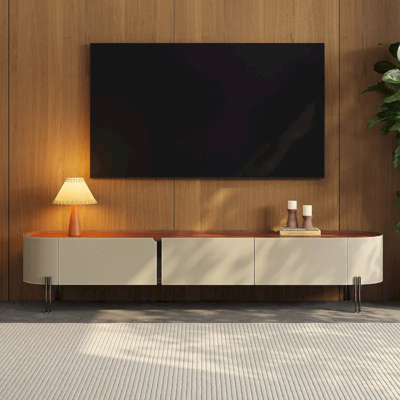 Meuble TV en cuir