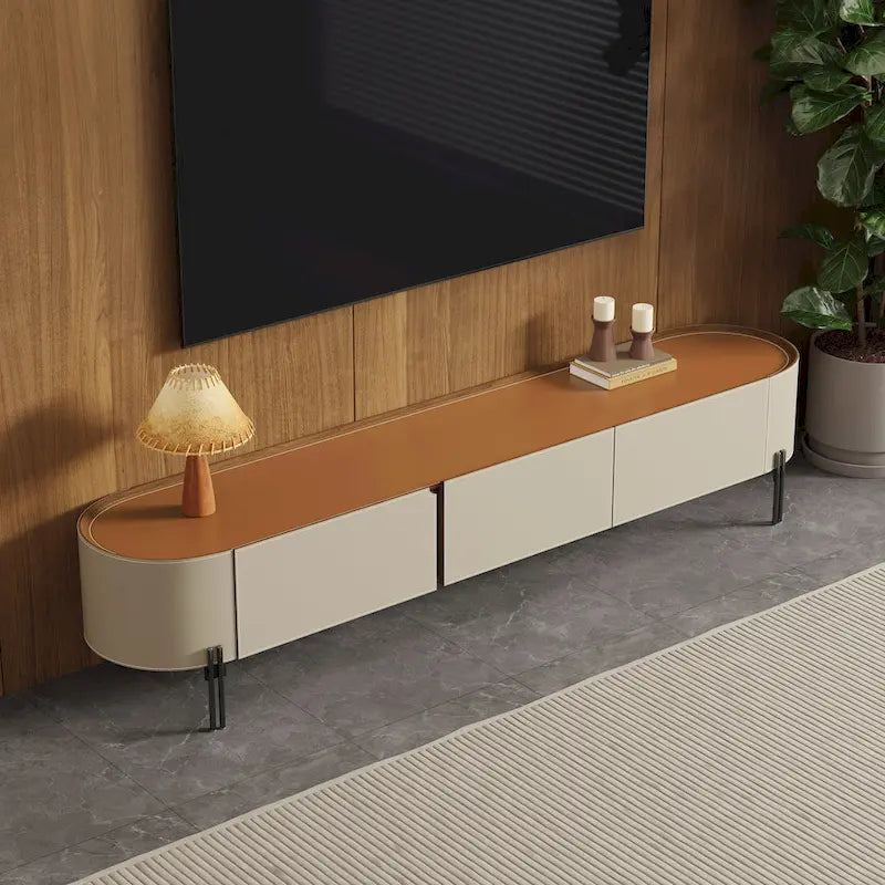 Meuble TV en cuir