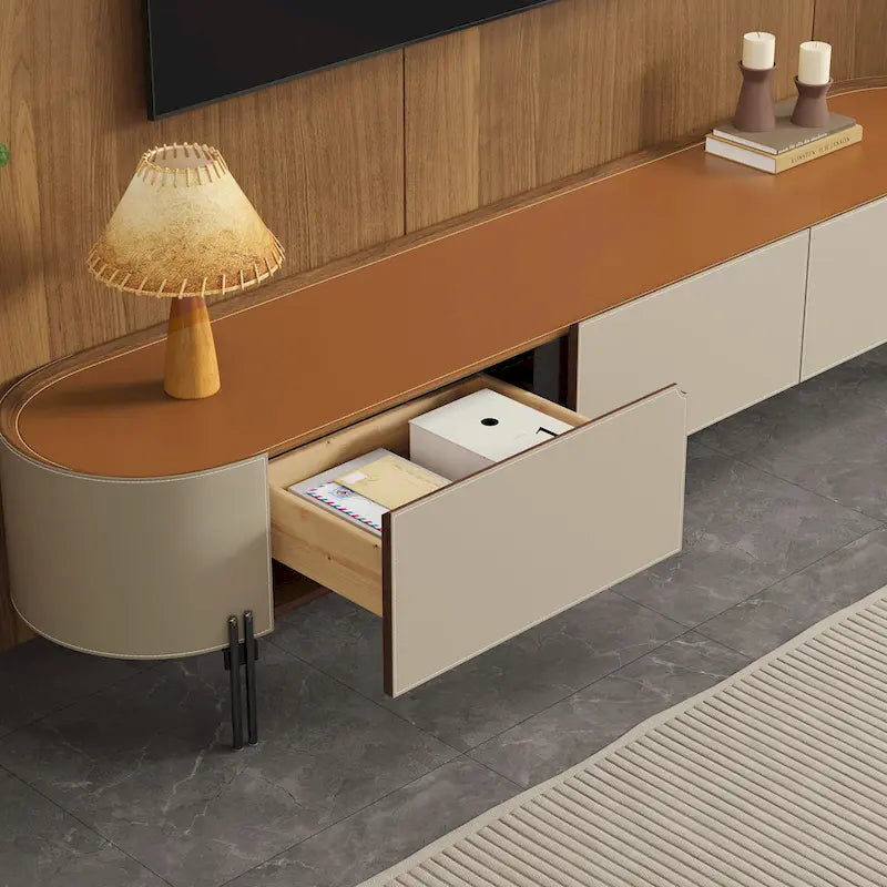 Meuble TV en cuir