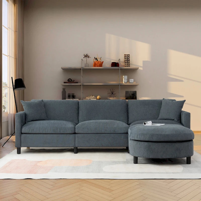 Canapé (incluant un pouf et des coussins amovibles)