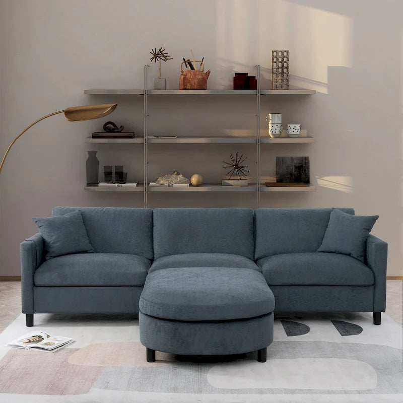 Canapé (incluant un pouf et des coussins amovibles)