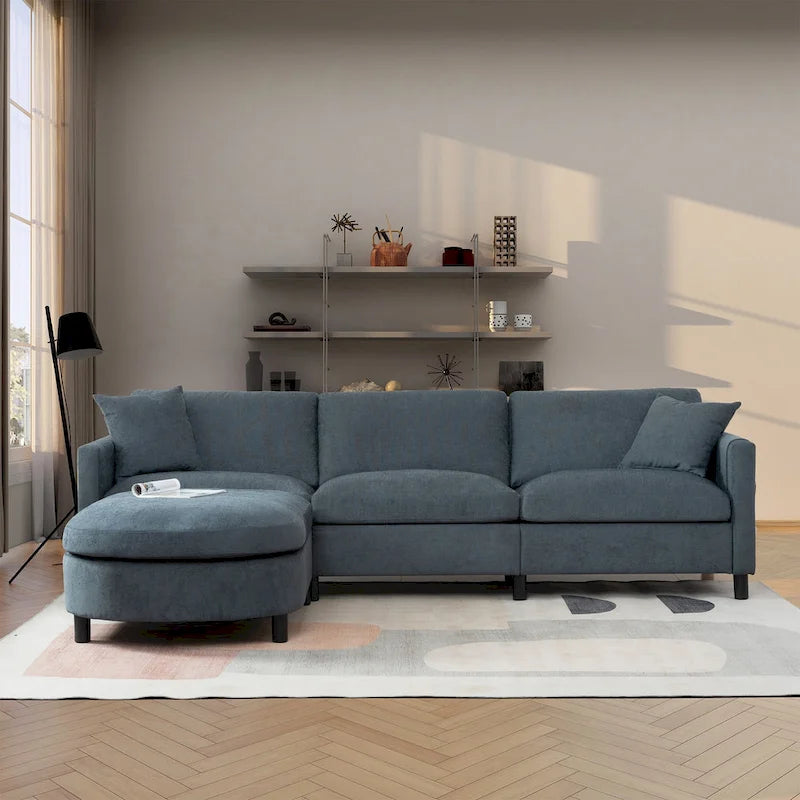 Canapé (incluant un pouf et des coussins amovibles)