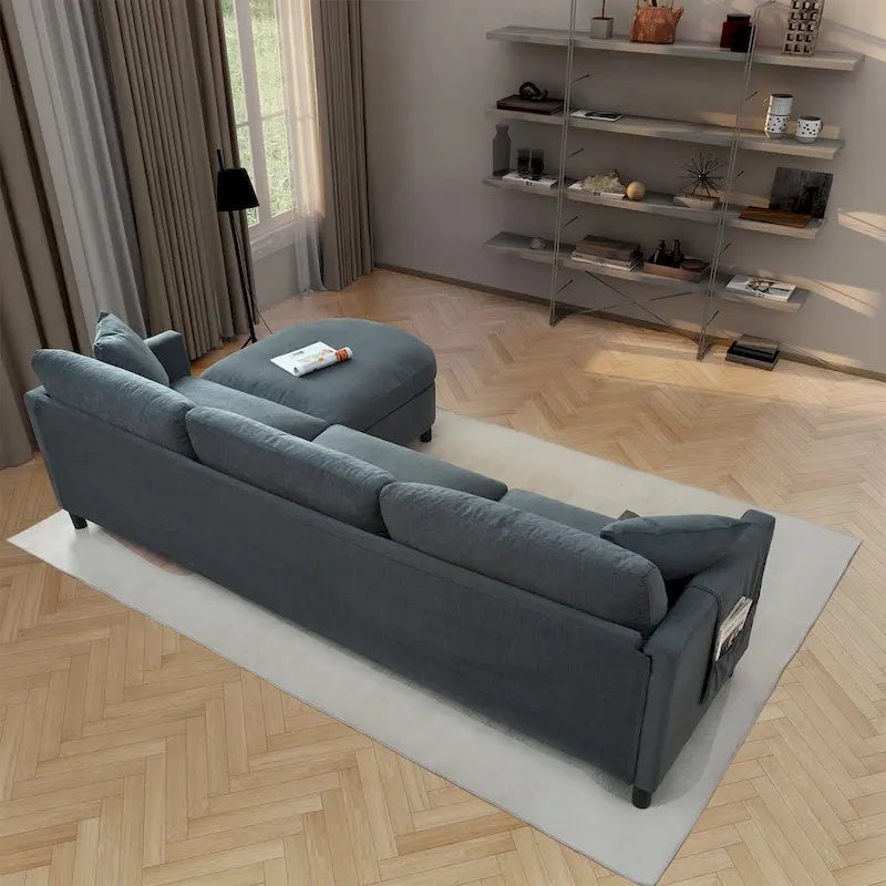 Canapé (incluant un pouf et des coussins amovibles)