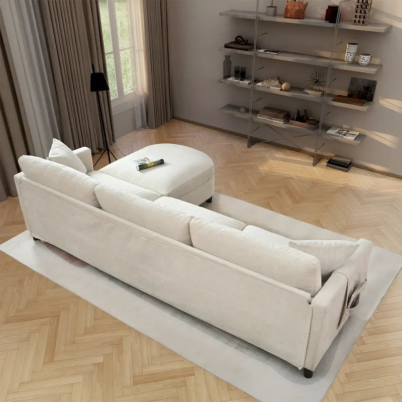 Canapé (incluant un pouf et des coussins amovibles)