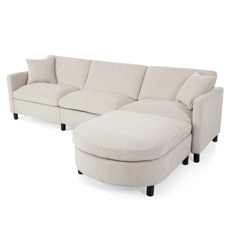 Canapé (incluant un pouf et des coussins amovibles)