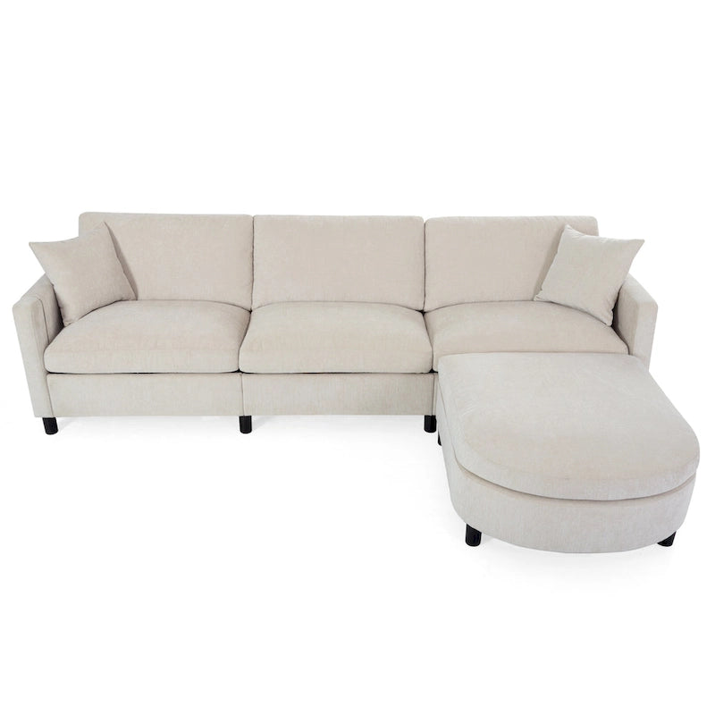 Canapé (incluant un pouf et des coussins amovibles)