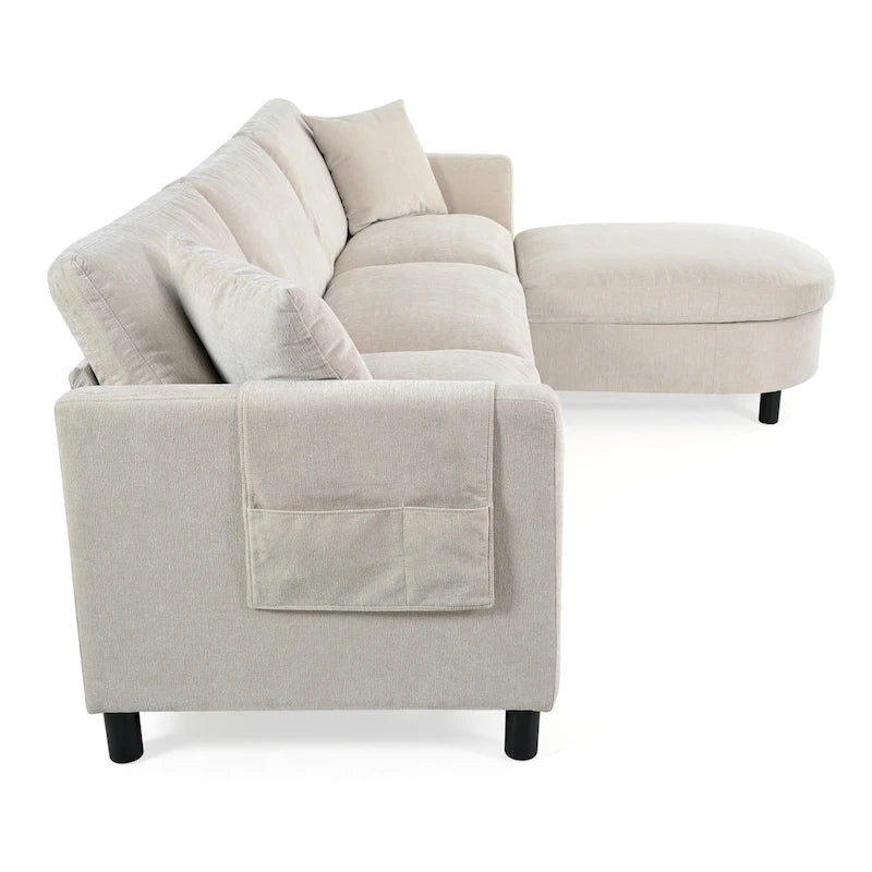 Canapé (incluant un pouf et des coussins amovibles)