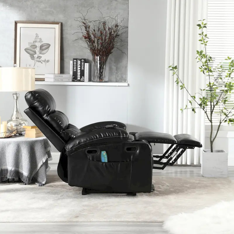 Fauteuil inclinable électrique, massant et chauffant pour personnes âgées