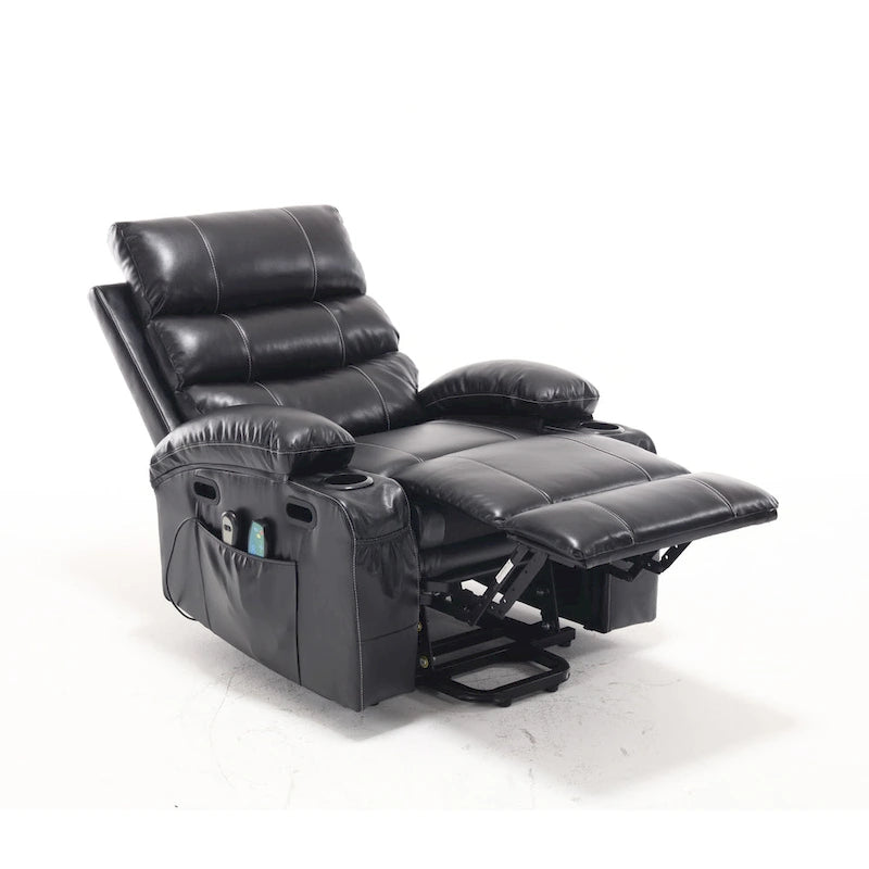 Fauteuil inclinable électrique, massant et chauffant pour personnes âgées