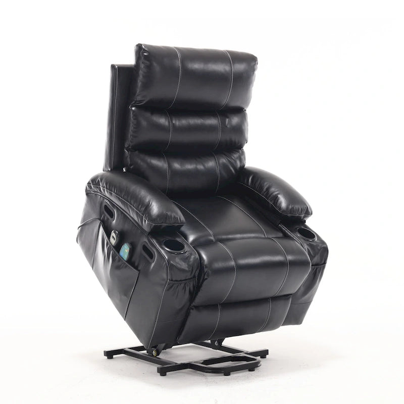 Fauteuil inclinable électrique, massant et chauffant pour personnes âgées