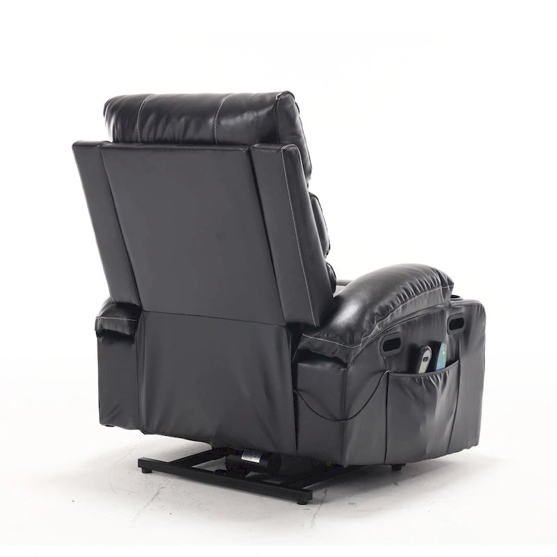 Fauteuil inclinable électrique, massant et chauffant pour personnes âgées