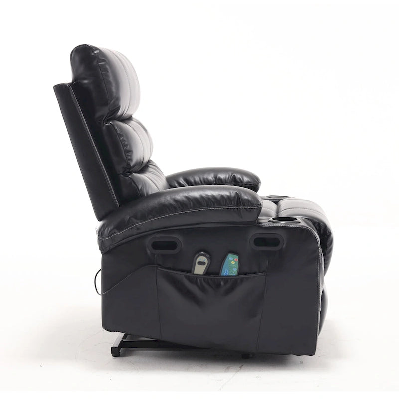Fauteuil inclinable électrique, massant et chauffant pour personnes âgées