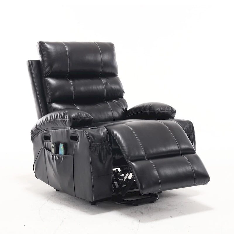 Fauteuil inclinable électrique, massant et chauffant pour personnes âgées