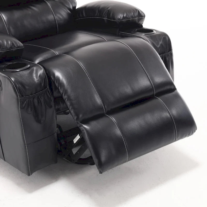 Fauteuil inclinable électrique, massant et chauffant pour personnes âgées