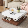 Table basse rotative carrée moderne