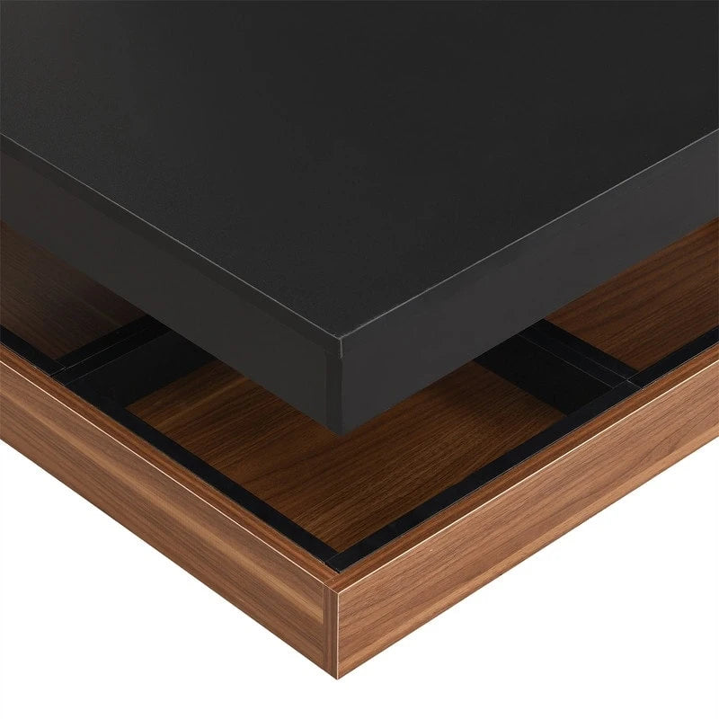 Table basse rotative carrée moderne