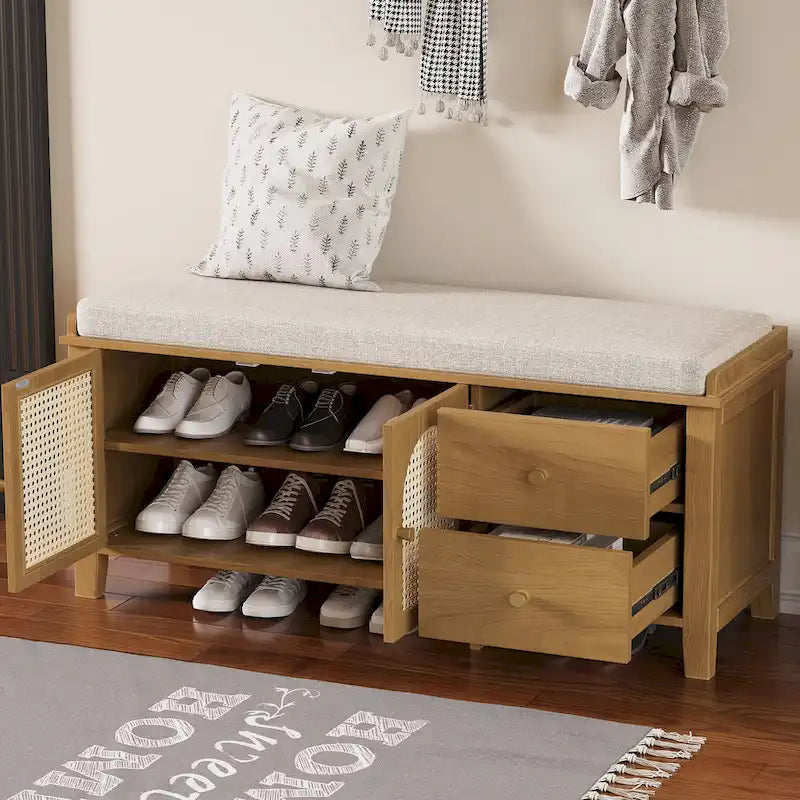 Banc à chaussures rétro