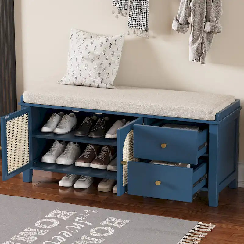 Banc à chaussures rétro