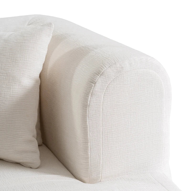 Canapé d'angle quatre places en polyester
