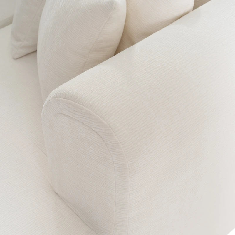 Canapé d'angle quatre places en polyester