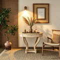 Petite table d'appoint ronde en bois