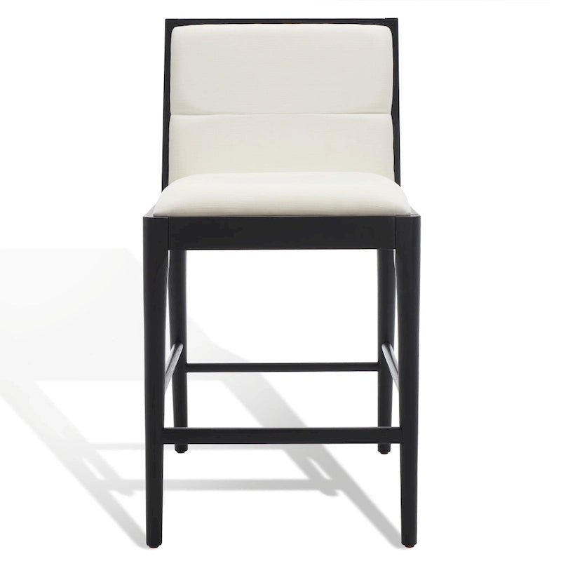 Chaises de bar en lin pour îlot de cuisine (Lot de 2)