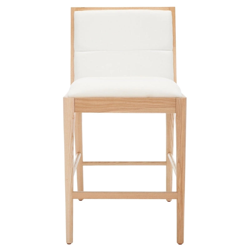 Chaises de bar en lin pour îlot de cuisine (Lot de 2)