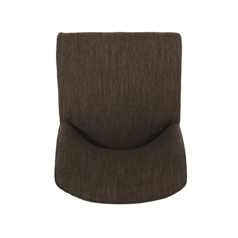 Chaises de salle à manger en bois massif avec revêtement en tissu (Lot de 2)