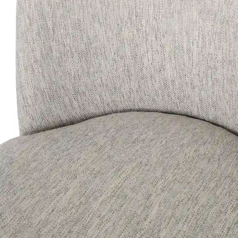 Chaises de salle à manger en bois massif avec revêtement en tissu (Lot de 2)