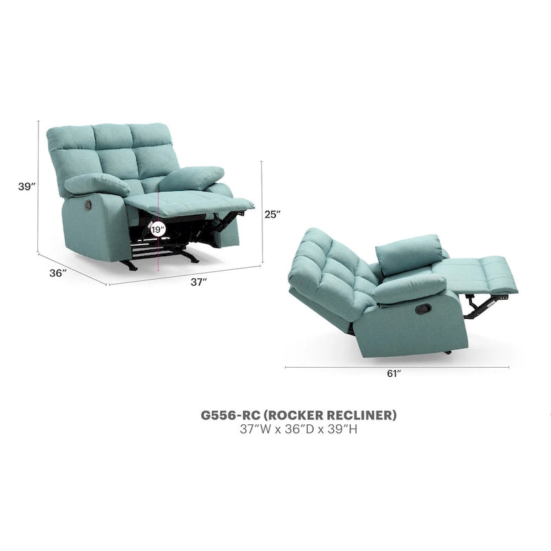 Fauteuil inclinable en tissu
