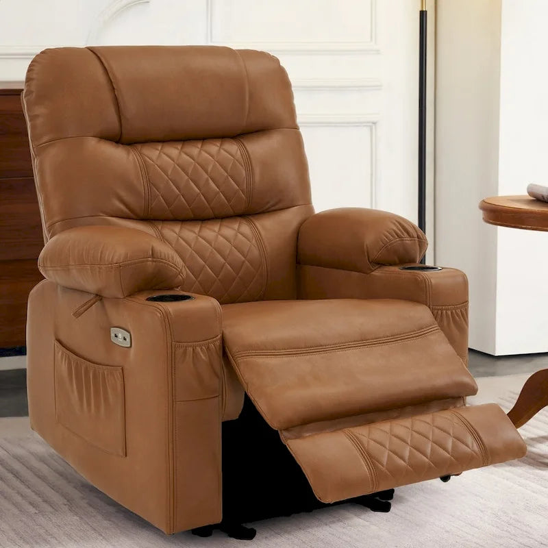 Fauteuil inclinable électrique massant et chauffant