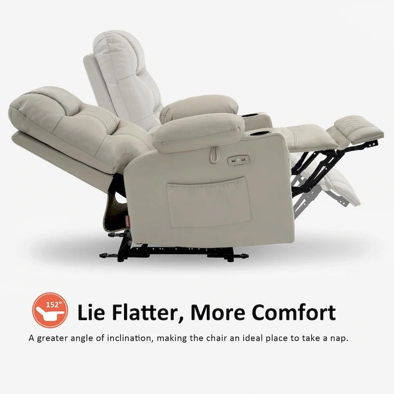 Fauteuil inclinable électrique massant et chauffant