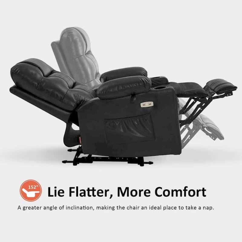 Fauteuil inclinable électrique massant et chauffant