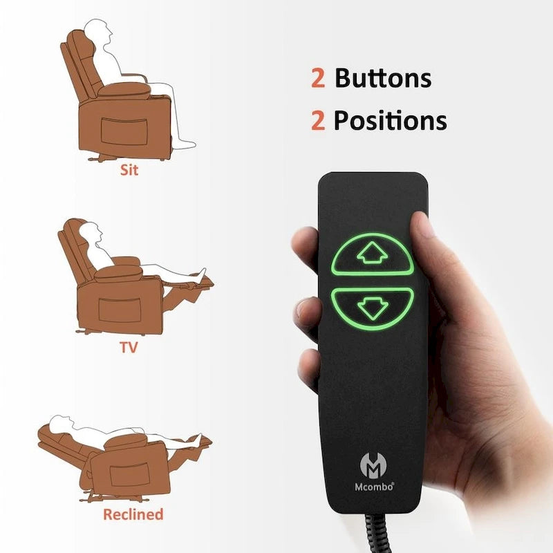 Fauteuil inclinable électrique massant et chauffant