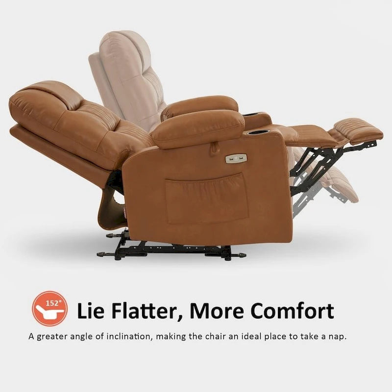 Fauteuil inclinable électrique massant et chauffant