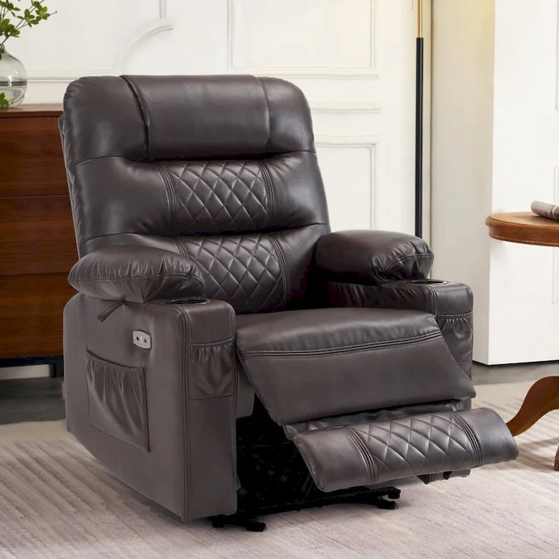 Fauteuil inclinable électrique massant et chauffant