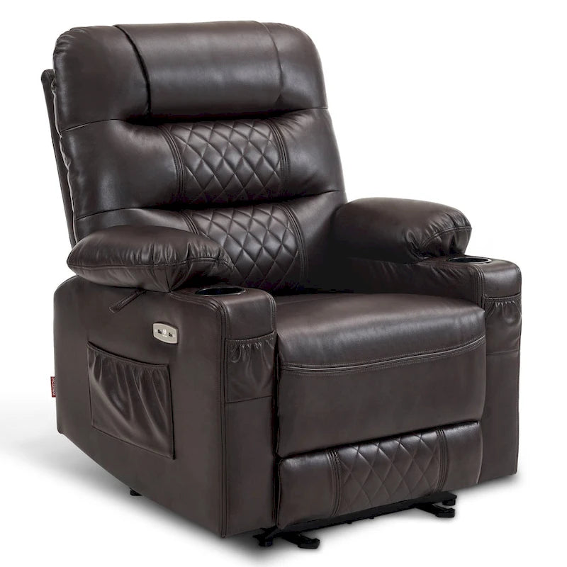 Fauteuil inclinable électrique massant et chauffant