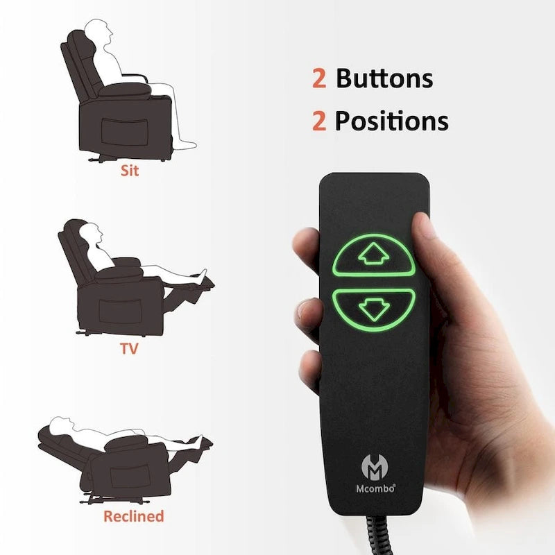 Fauteuil inclinable électrique massant et chauffant