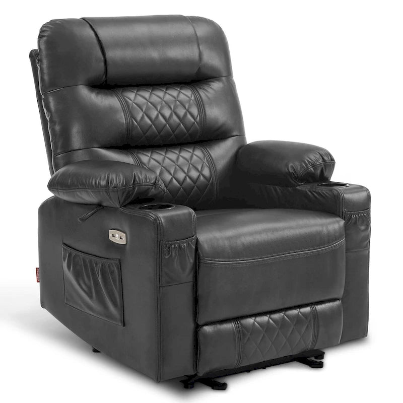 Fauteuil inclinable électrique massant et chauffant