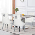 Chaises de salle à manger en velours (lot de 2)