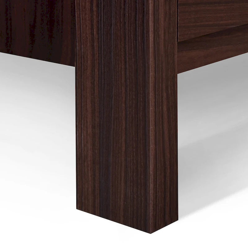 Table de chevet à deux tiroirs de style moderne