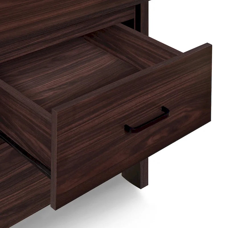 Table de chevet à deux tiroirs de style moderne