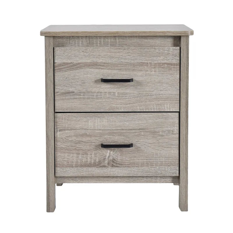 Table de chevet à deux tiroirs de style moderne