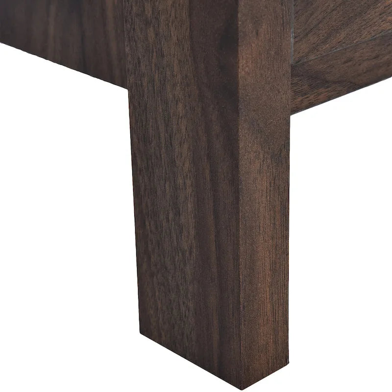 Table de chevet à deux tiroirs de style moderne