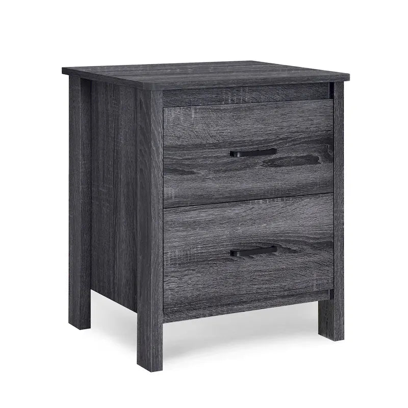 Table de chevet à deux tiroirs de style moderne