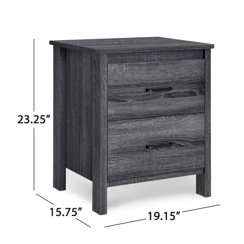 Table de chevet à deux tiroirs de style moderne