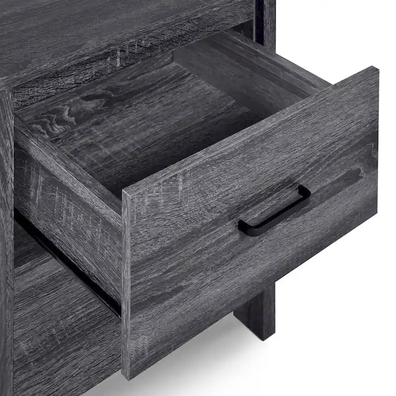 Table de chevet à deux tiroirs de style moderne
